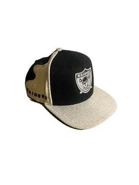 New Era Oakland Raiders Triple Melt Varsity Melton Wool 9Fifty Strapback Hat